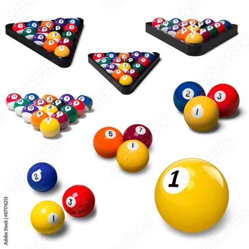 Tableau sur toile Pool Ball, Pool Game, Ball.
