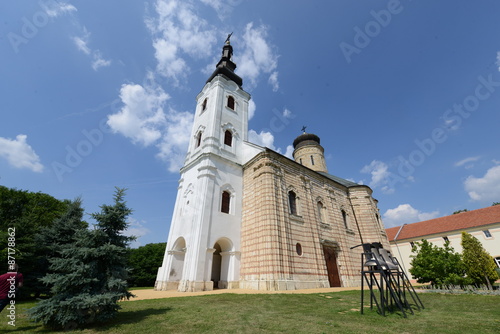 Monasterey Sisatovac episcopal church in Fruska Gora, Serbia. photo