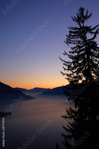 After sunset colors over Lago Maggiore