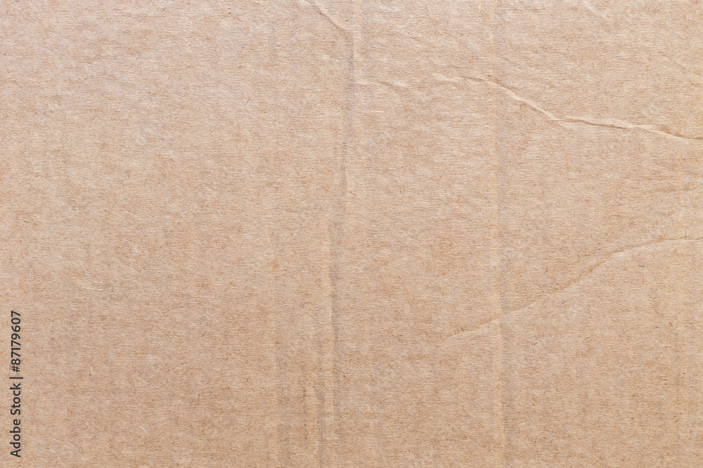 Fototapeta premium Brown cardboard background and texture