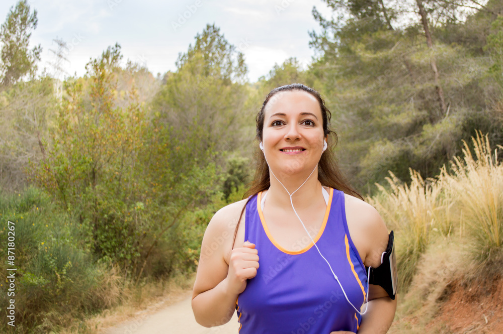 Fototapeta premium woman running