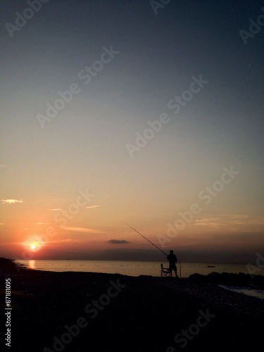 Fishing in the morning