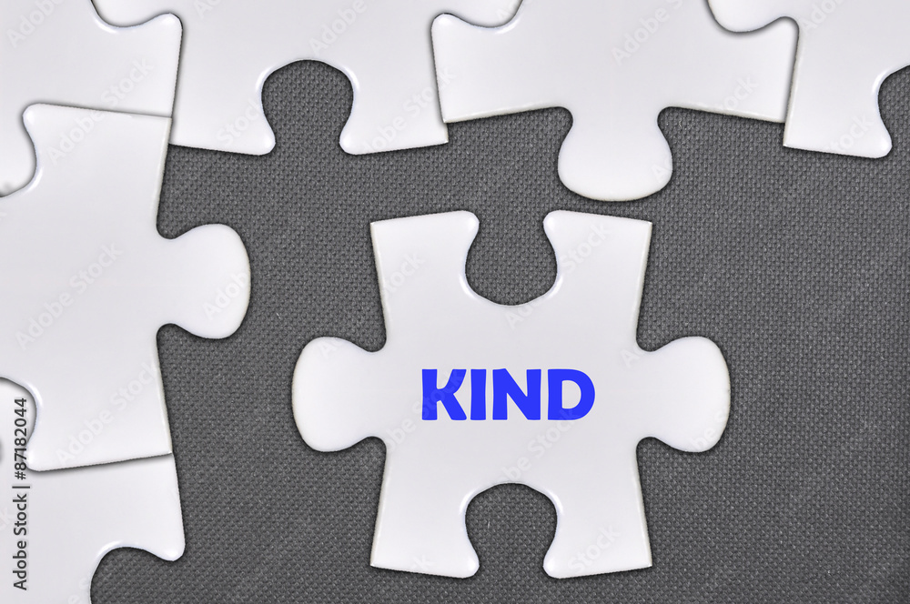 jigsaw puzzle written word kind jigsaw puzzle written word kind