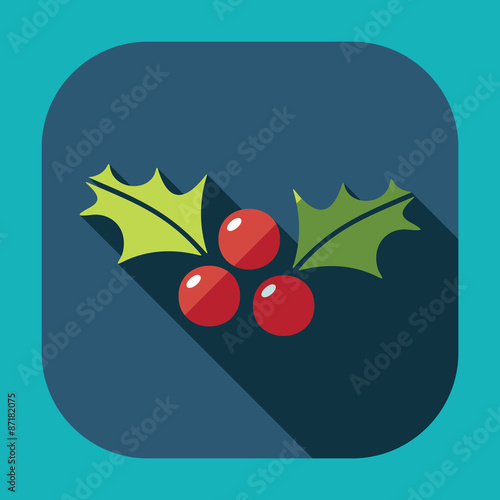 Flat modern design with shadow vector rowanberry