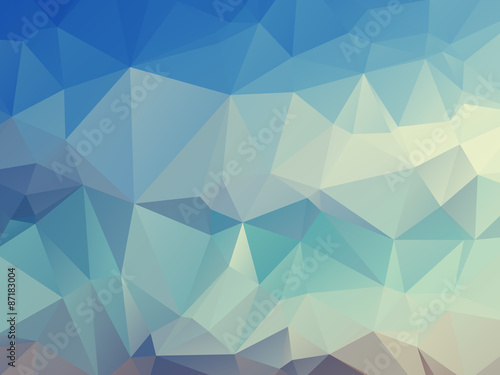 Fototapeta Naklejka Na Ścianę i Meble -  Blue Triangular Triangle Background