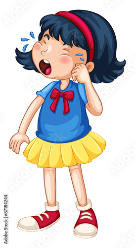 Girl crying