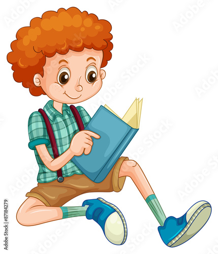 Boy reading