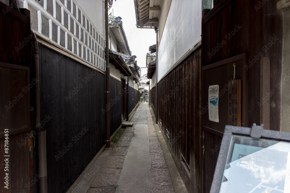 倉敷美観地区の裏通り 倉敷美観地区の裏通り