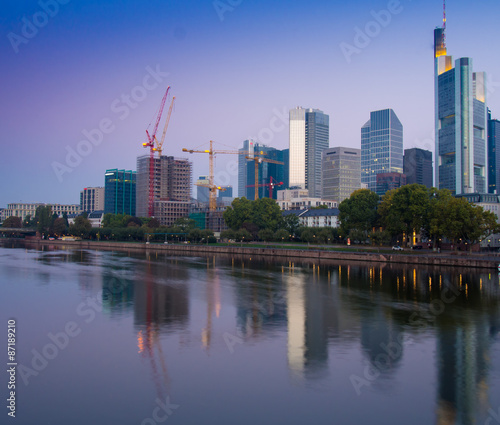 Skyscrapers in the center of Frankfurt  Germany