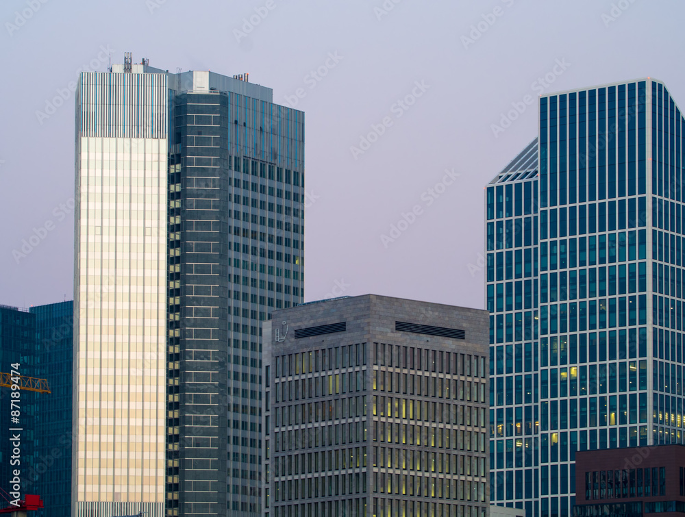 Skyscrapers in the center of Frankfurt, Germany Skyscrapers in the center of Frankfurt, Germany