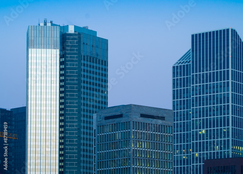 Skyscrapers in the center of Frankfurt  Germany