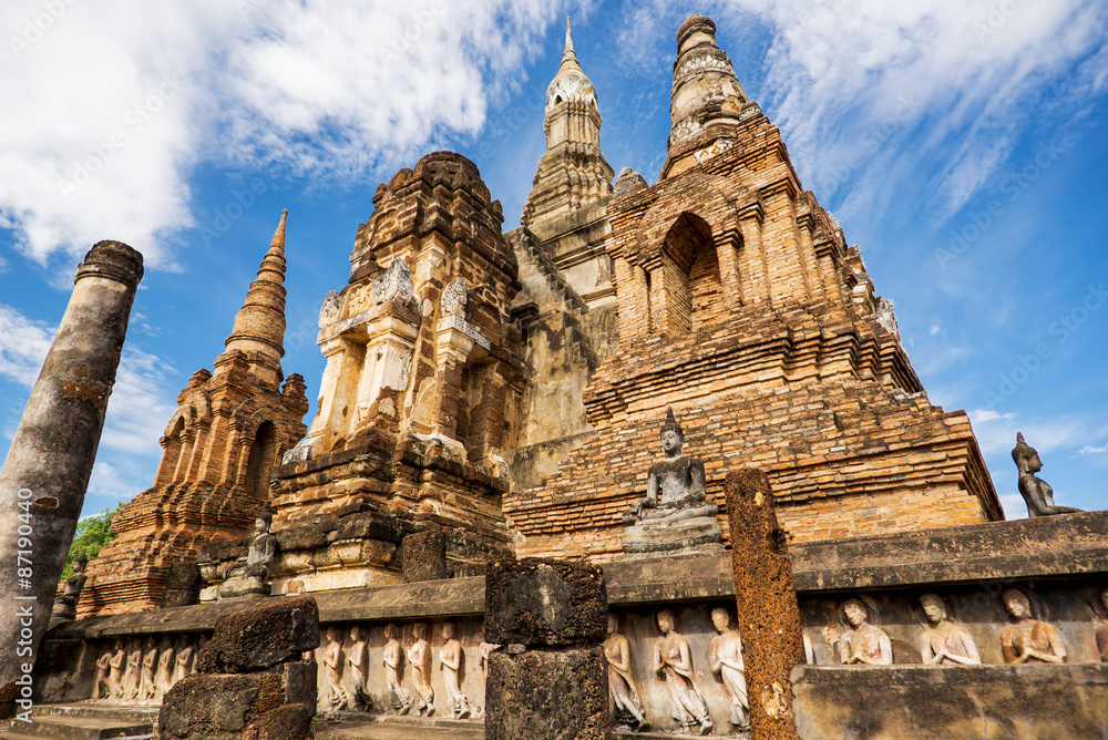 Sukhothai historical park, Mahathat Temple ,Thailand.
