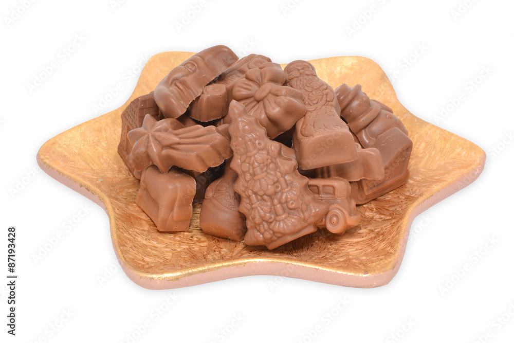 Weihnachten Figuren aus Schokolade Weihnachten Figuren aus Schokolade