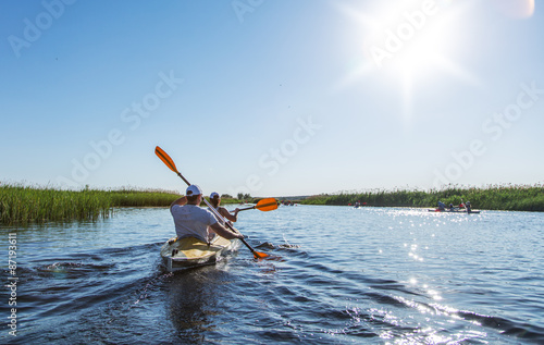 Rafting on the Vorskla River.