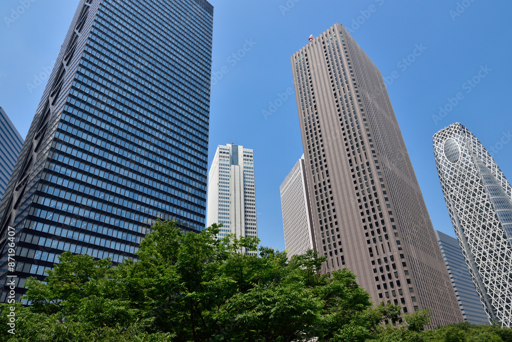 新宿西口の高層ビル群