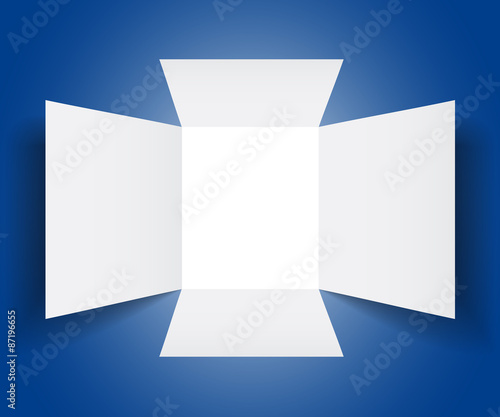 Vector open box template