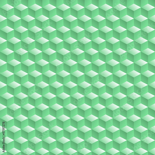 Fototapeta Naklejka Na Ścianę i Meble -  Abstract seamless 3D white cubes vector background.