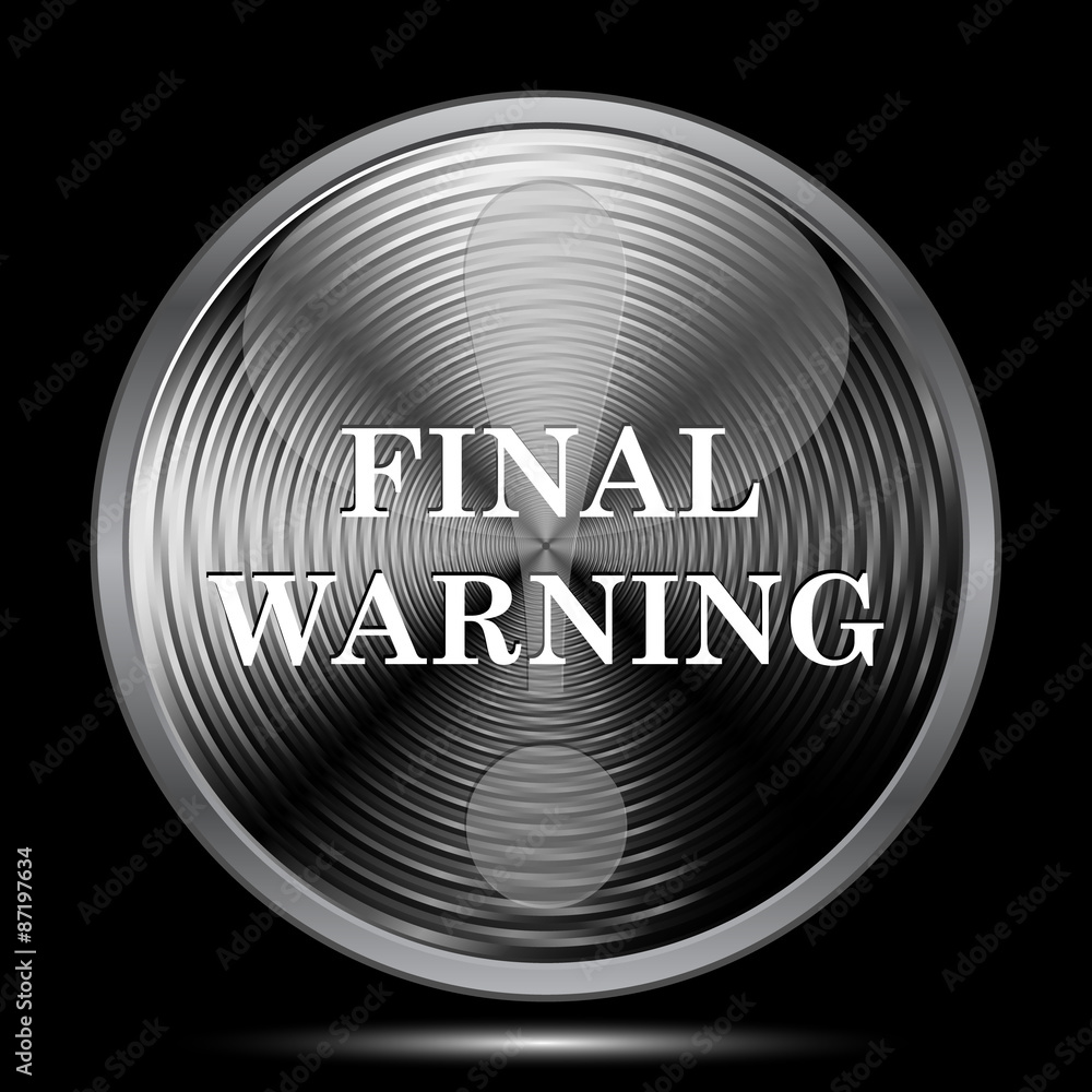 Final warning icon