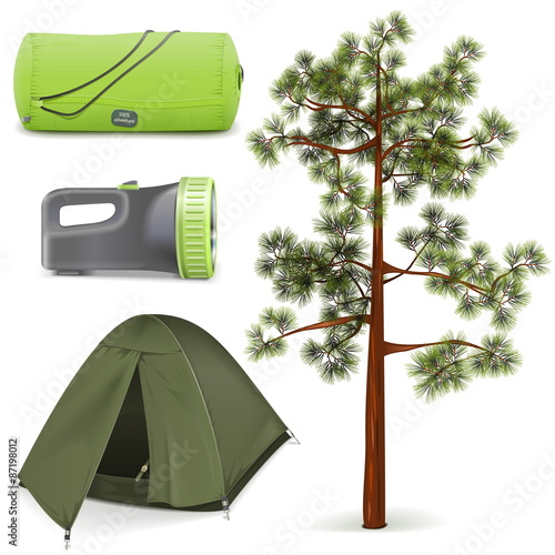 Vector Camping Icons Set