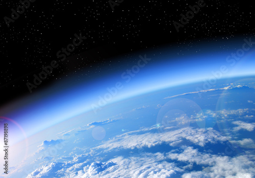 Fototapeta Naklejka Na Ścianę i Meble -  view of Earth from space