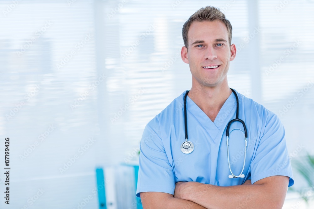 Smiling doctor looking at the camera Smiling doctor looking at the camera