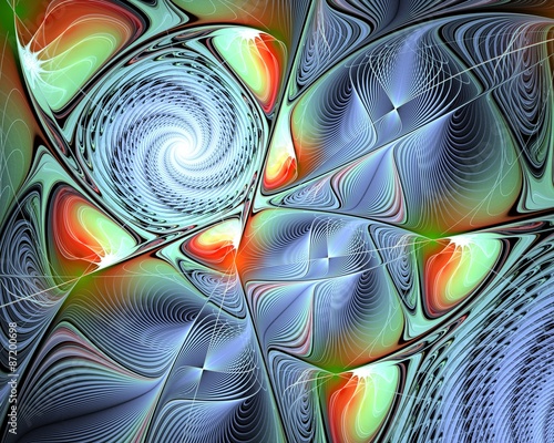 Abstract fractal design. photo