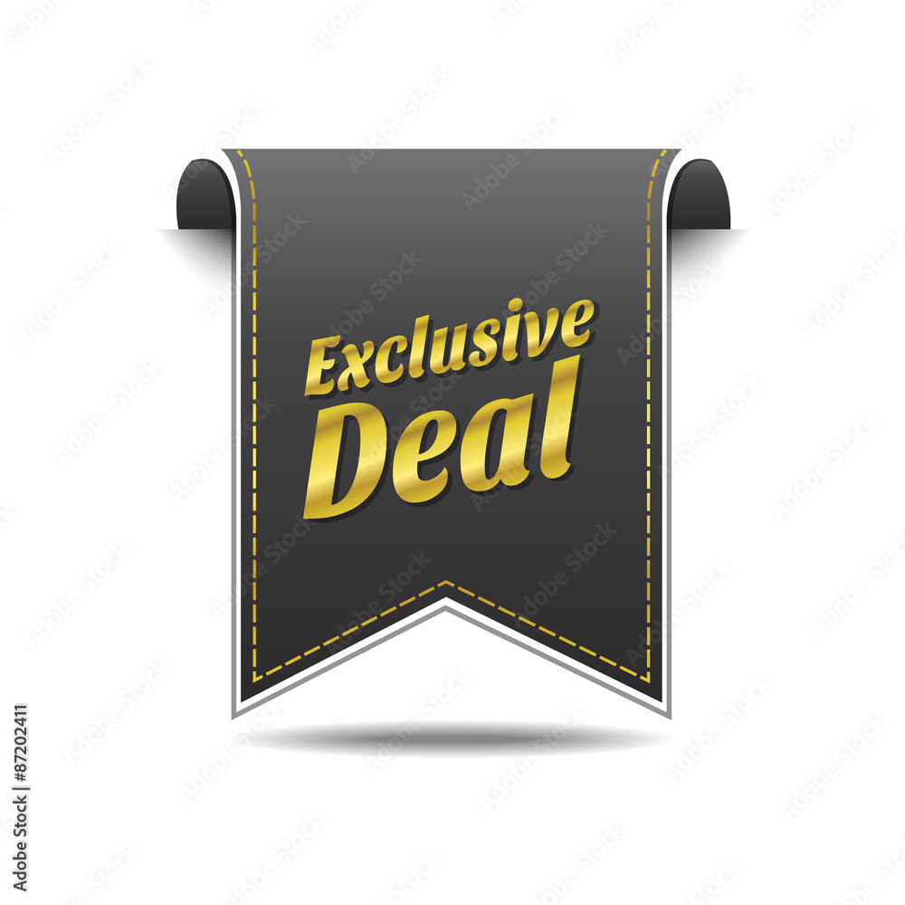 Exclusive Deal golden Vector Icon Design Exclusive Deal golden Vector Icon Design