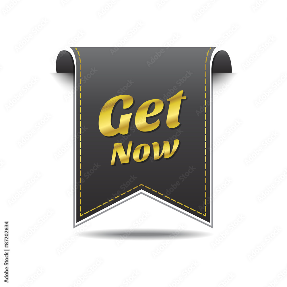 Get Now golden Vector Icon Design Get Now golden Vector Icon Design