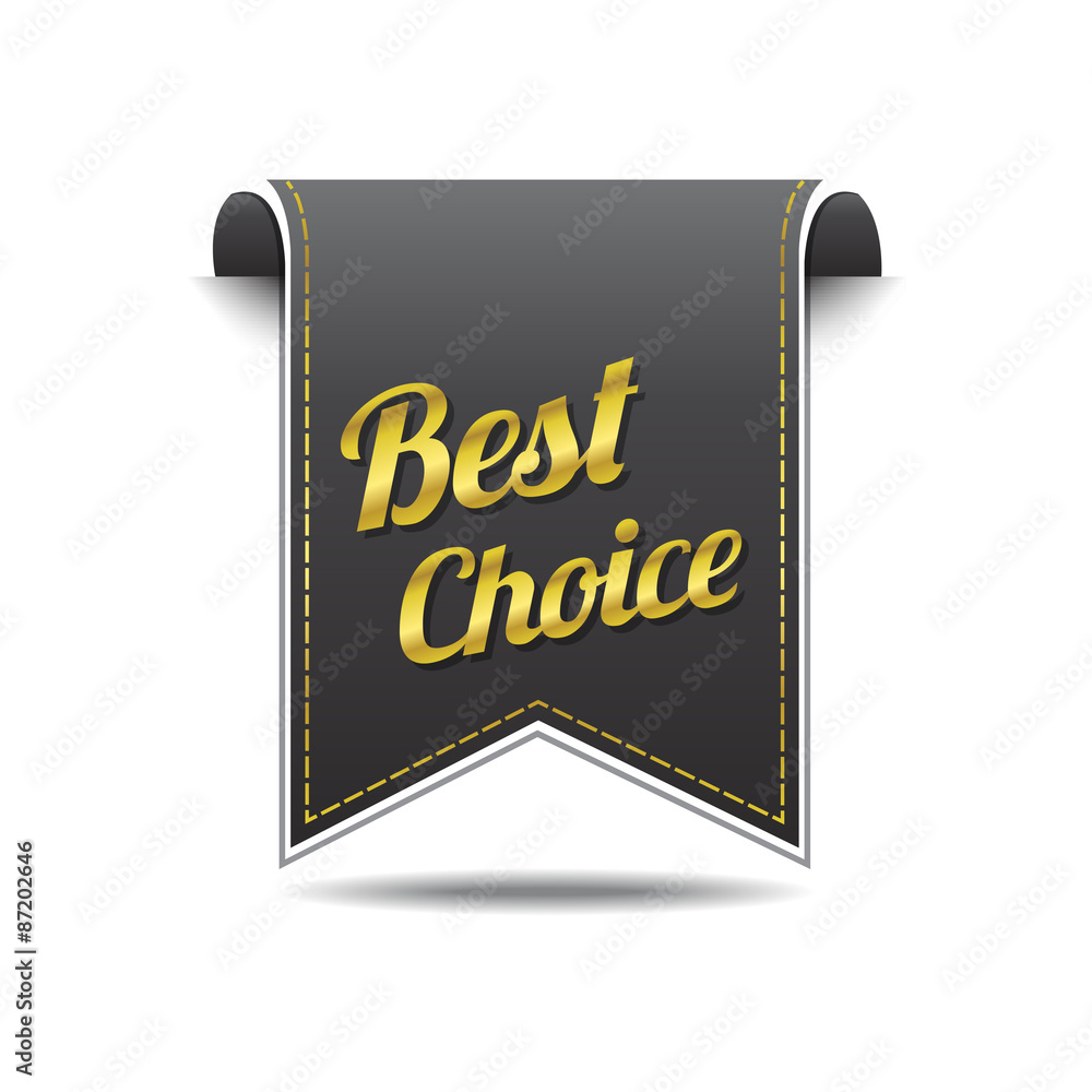 Best Choice golden Vector Icon Design