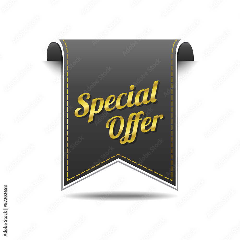 Special Offer golden Vector Icon Design Special Offer golden Vector Icon Design