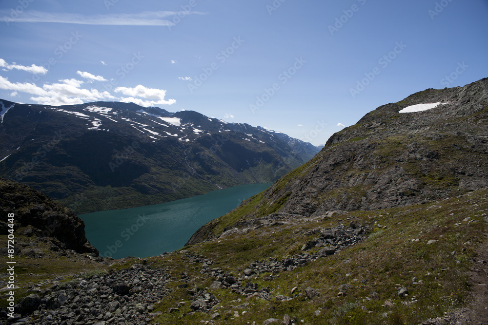 Besseggen Ridge in Jotunheimen National Park, Norway