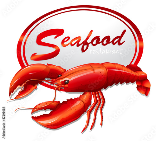 Fresh seafood with lobster
