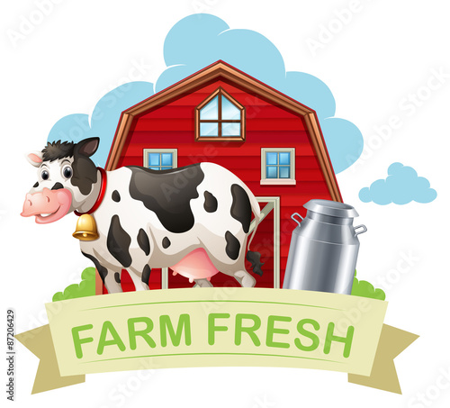 farm fresh with text