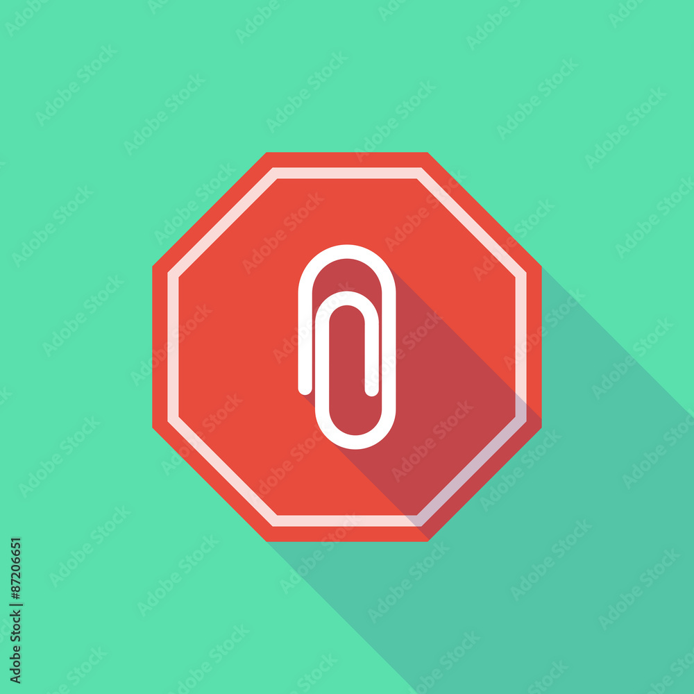 Long shadow stop signal with a clip