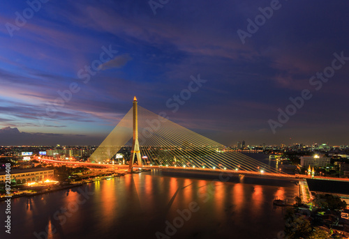 Bangkok Rama VIII bridge, Thailand