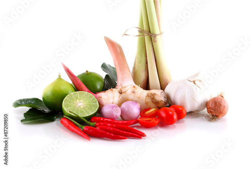 Asian herb and spicy "Tom Yum" ingredients food