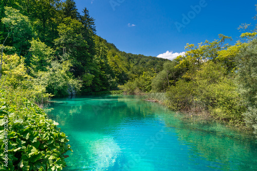 Plitvice lakes -national park in Croatia.