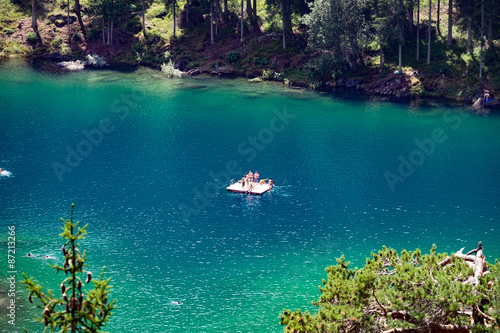 Baden im klaren Wasser