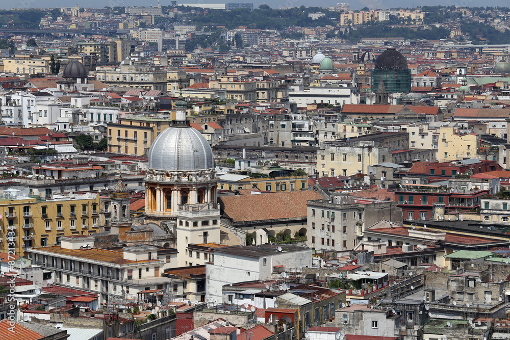 Panoramic view of Naples, Napoli, Italy