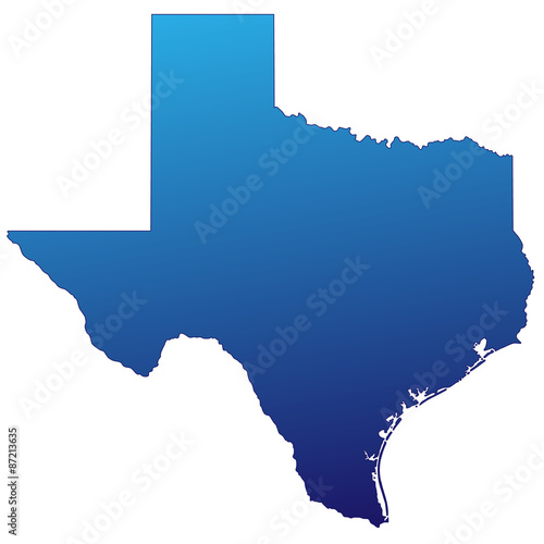 Texas in Blau
