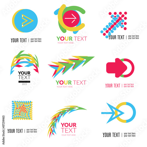 Free Download Vector set of modern logos - GFXLoad