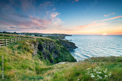 Sunset at Port Gaverne photo