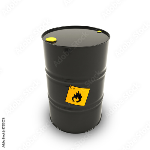 Barrel on a white background