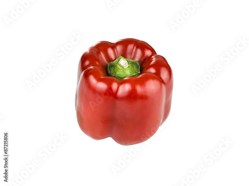 Red Pepper on white background