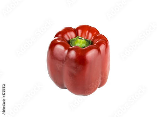 Red Pepper on white background