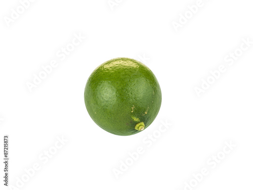 Lime on white background