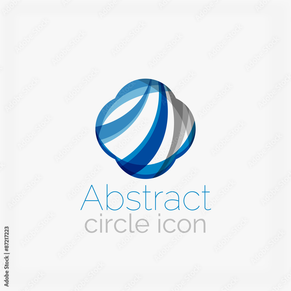 Circle abstract shape logo
