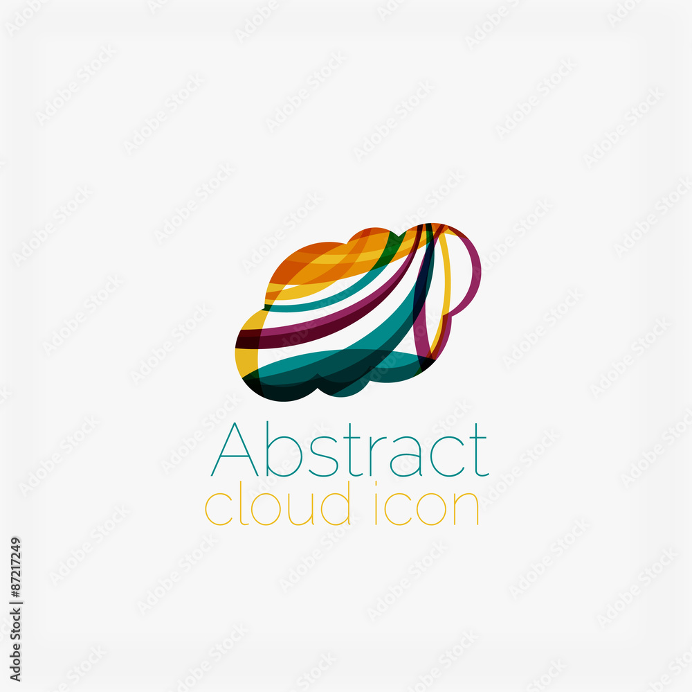 Abstract symmetric geometric shapes, business icon Abstract symmetric geometric shapes, business icon