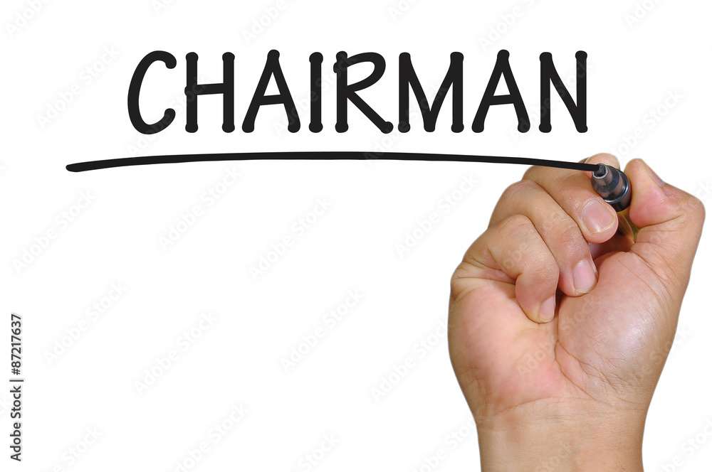 hand writing chairman hand writing chairman