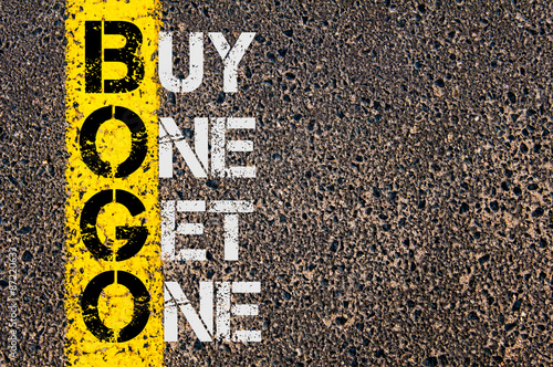 Business Acronym BOGO as Buy One Get One